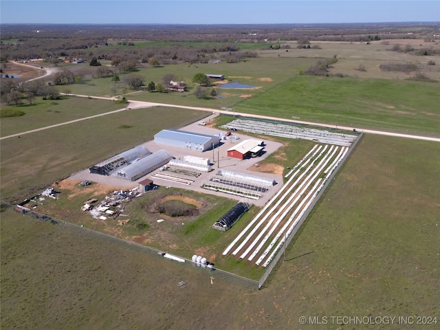 drone / aerial view featuring a rural view