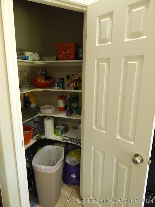 view of pantry