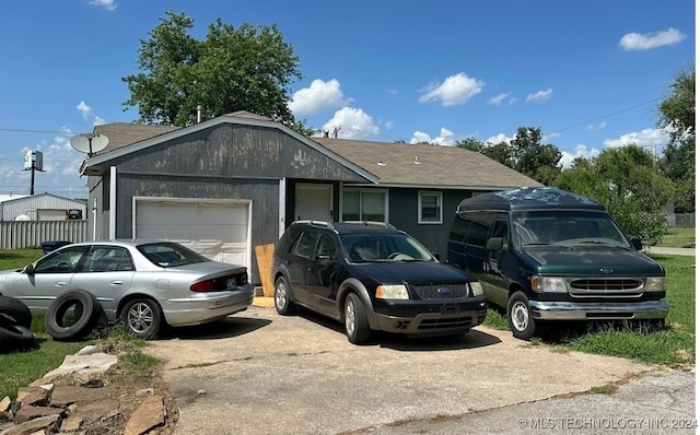 ranch-style house with a garage