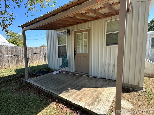 view of deck