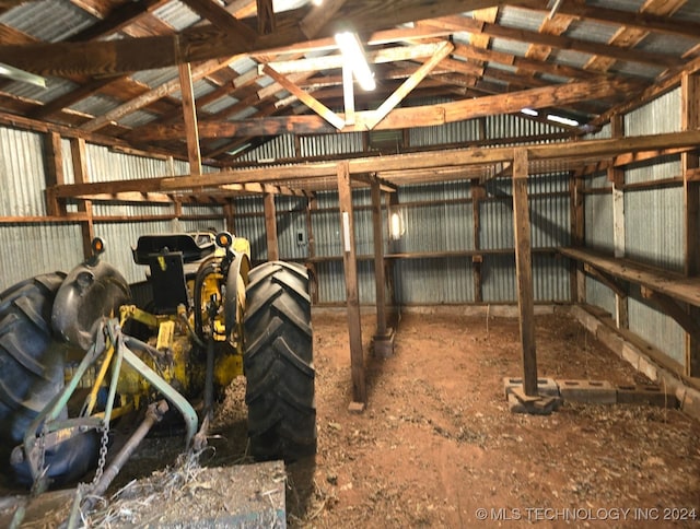 view of horse barn