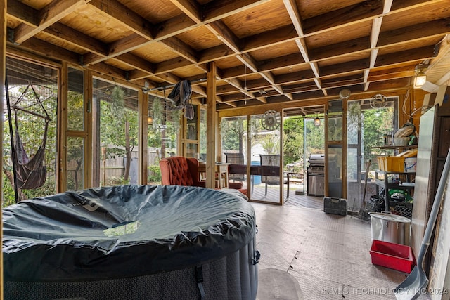 sunroom / solarium featuring plenty of natural light