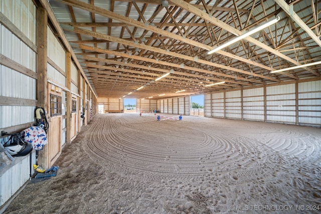 view of horse barn