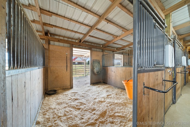 view of horse barn