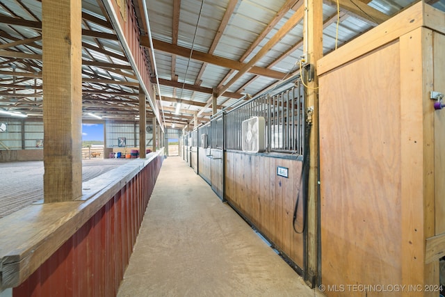 view of horse barn