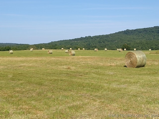 mountain view featuring a rural view