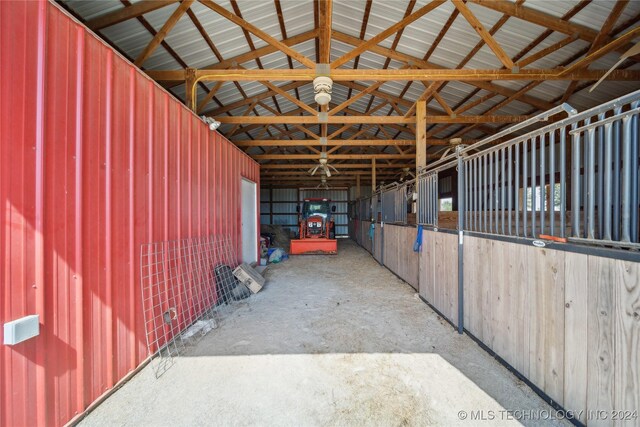 view of horse barn