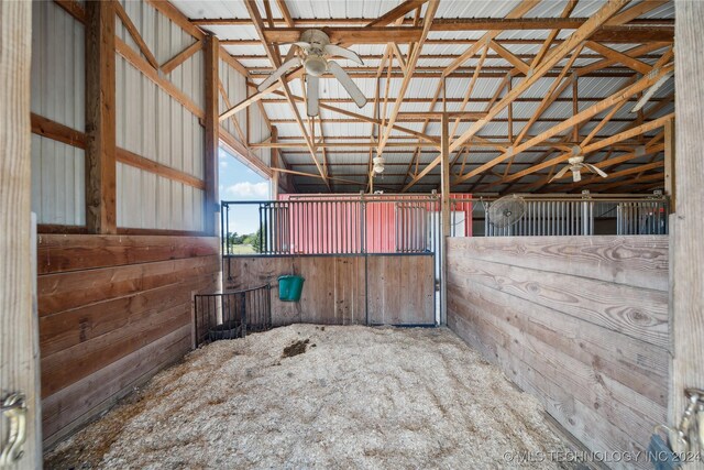 view of horse barn