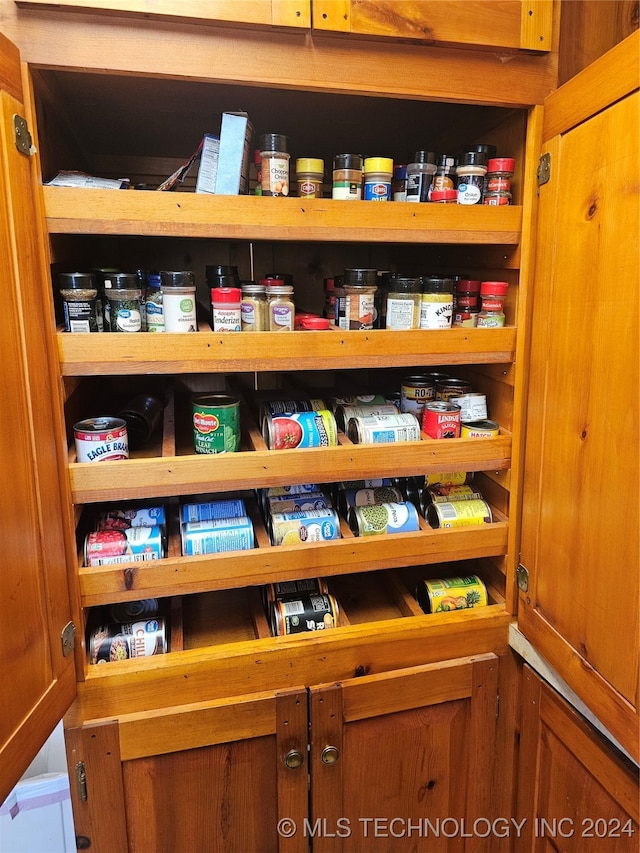 view of pantry