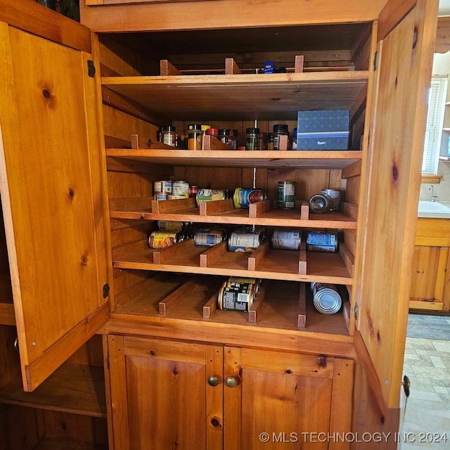 view of pantry