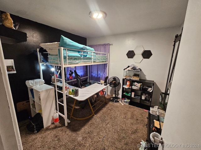 bedroom featuring carpet floors