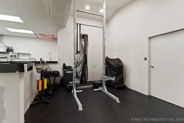 view of workout room