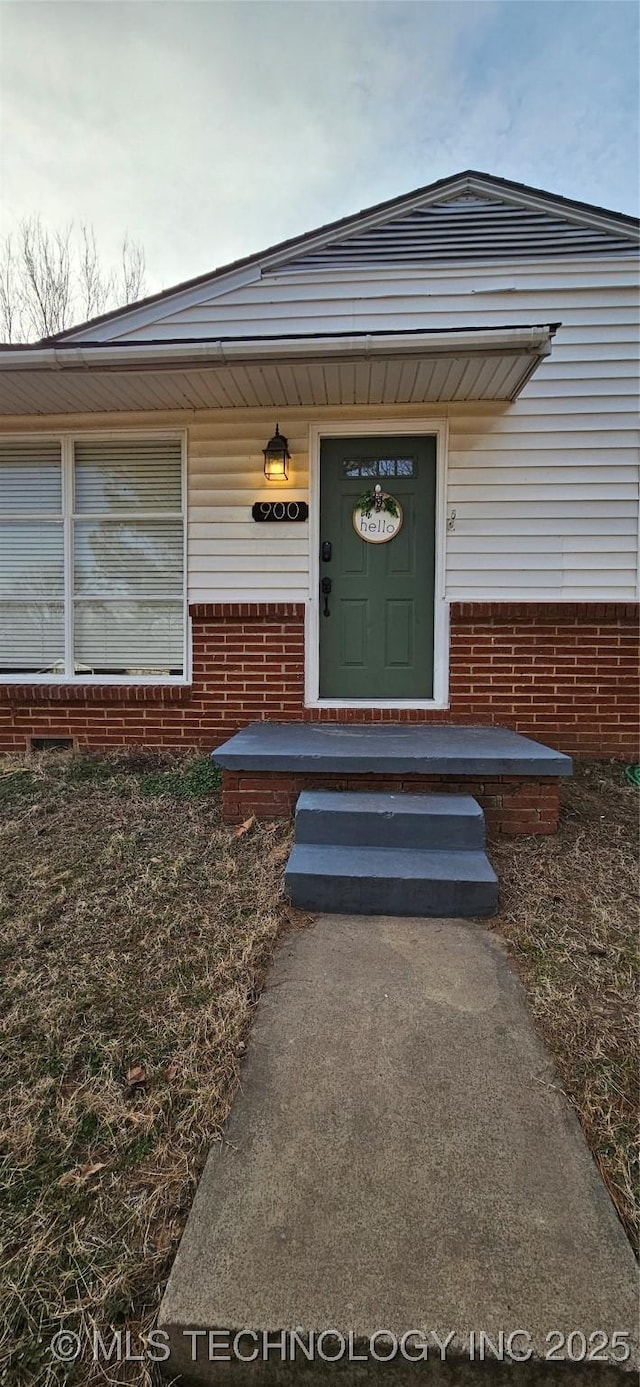 view of entrance to property