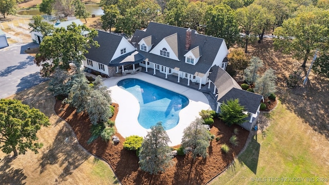 birds eye view of property