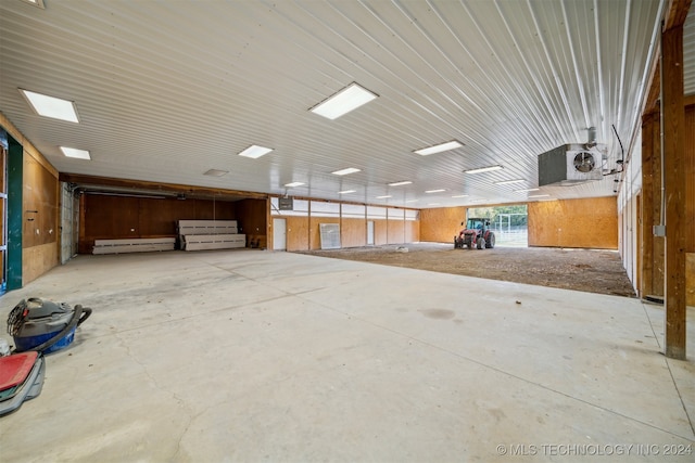 view of stable with ac unit