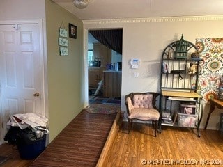 interior space featuring hardwood / wood-style flooring