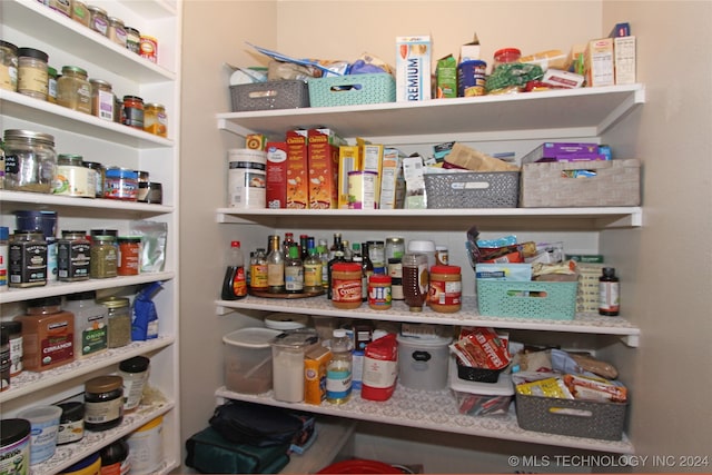 view of pantry