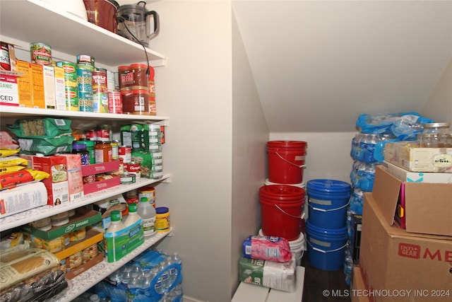 view of pantry