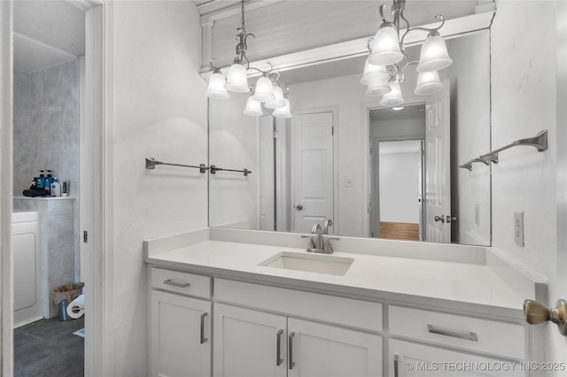 bathroom with vanity