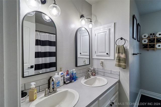 bathroom with vanity