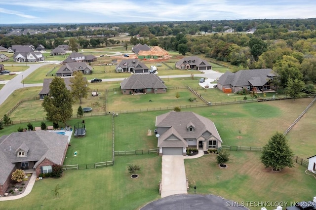 birds eye view of property