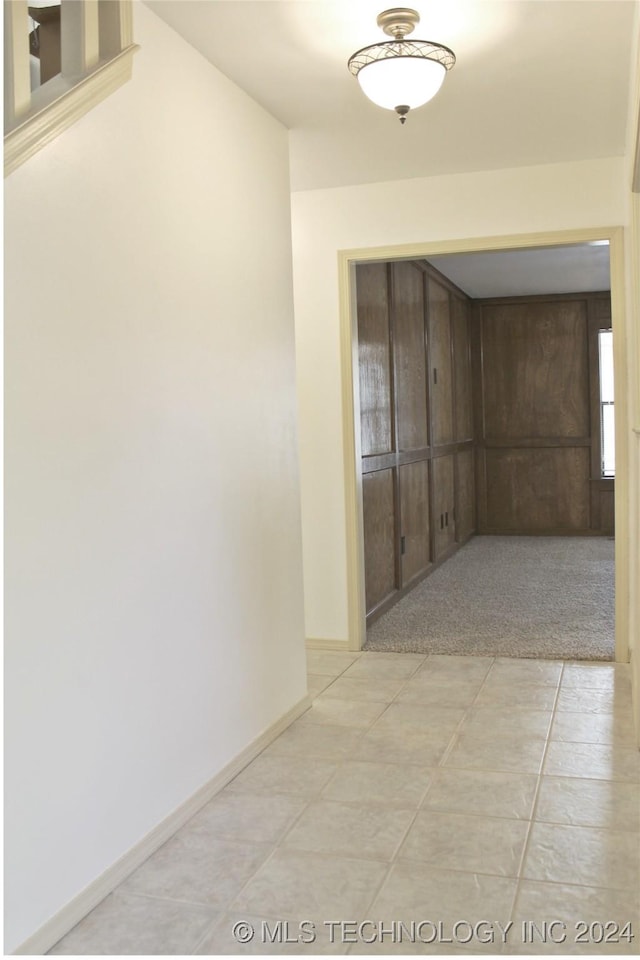 hallway with baseboards