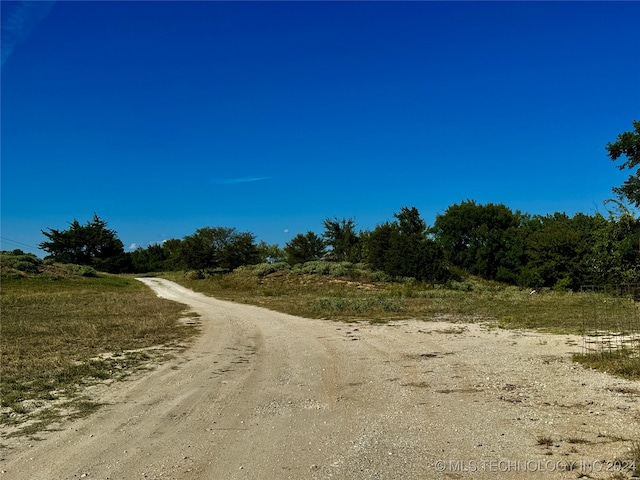 view of street featuring a rural view