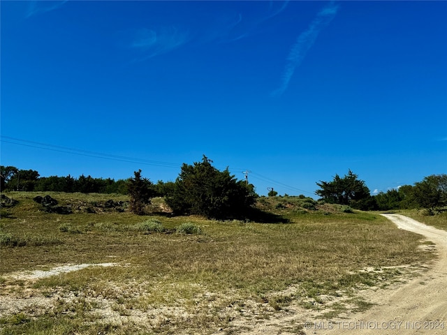 view of landscape featuring a rural view