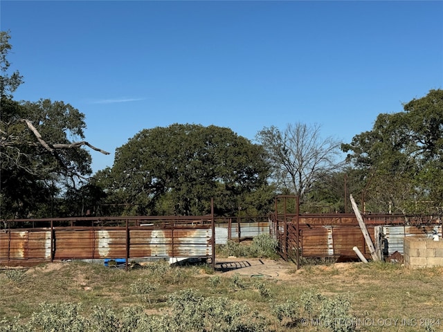 view of horse barn