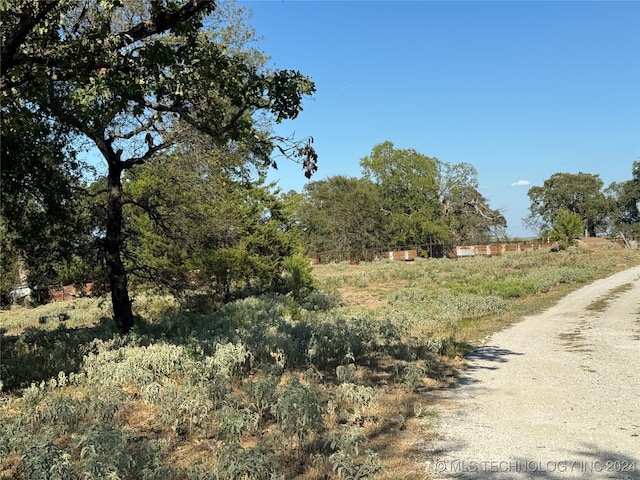 view of street featuring a rural view