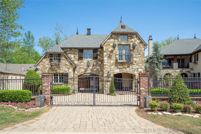 view of tudor house