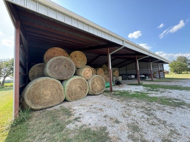 view of parking / parking lot