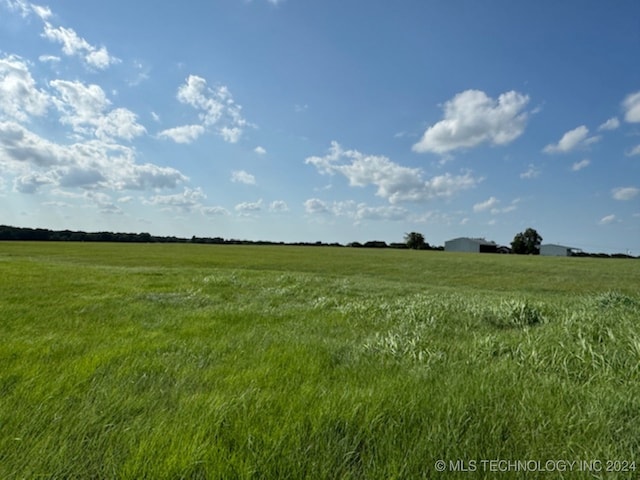 view of landscape featuring a rural view