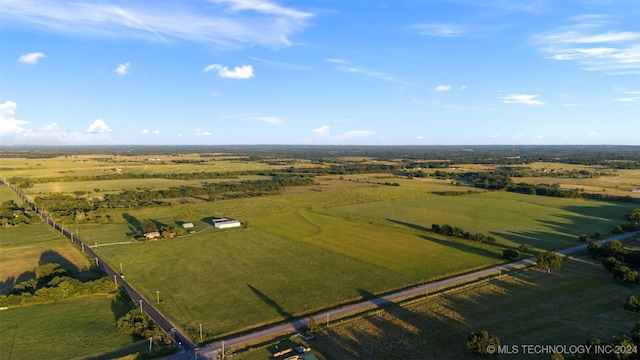 drone / aerial view featuring a rural view