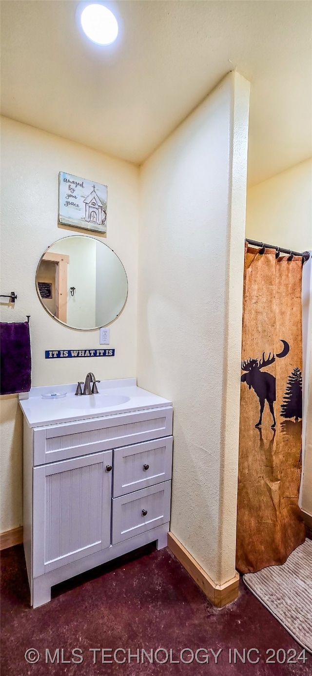 bathroom featuring vanity