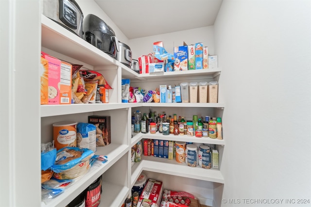 view of pantry