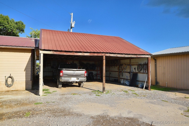 view of parking