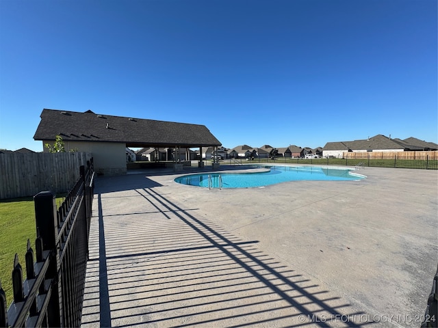 view of pool with a patio