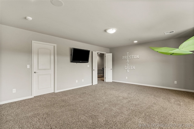 view of carpeted empty room