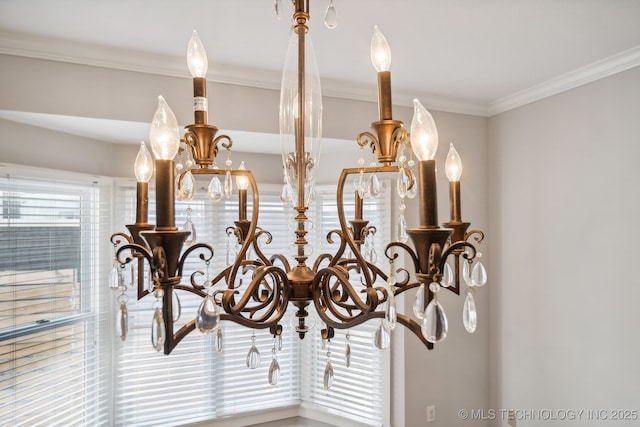 room details featuring crown molding