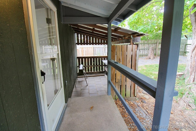 view of balcony