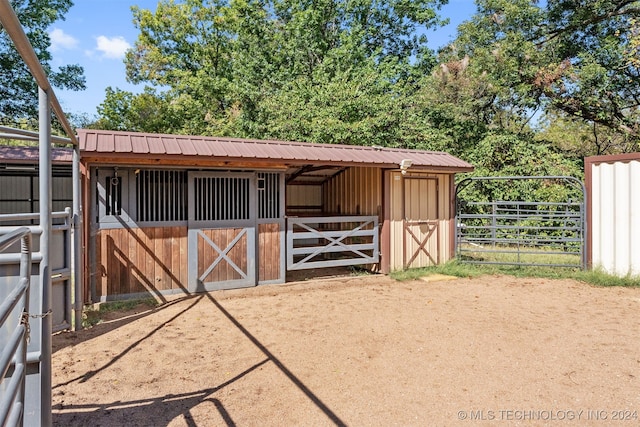 view of stable