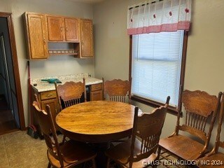 dining space with a wealth of natural light