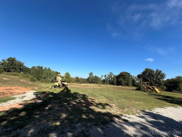 view of yard featuring a rural view