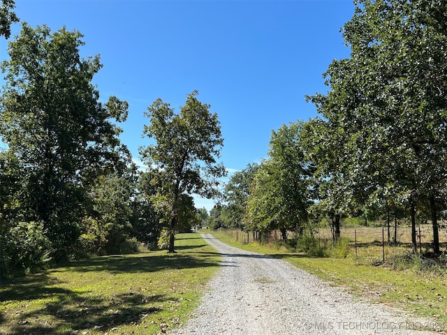 view of road