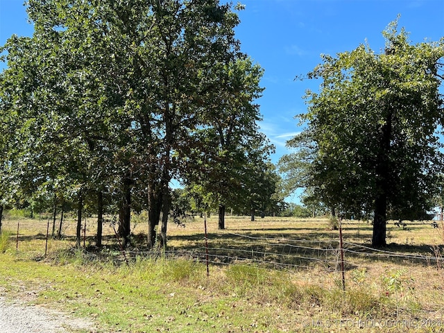 view of landscape featuring a rural view