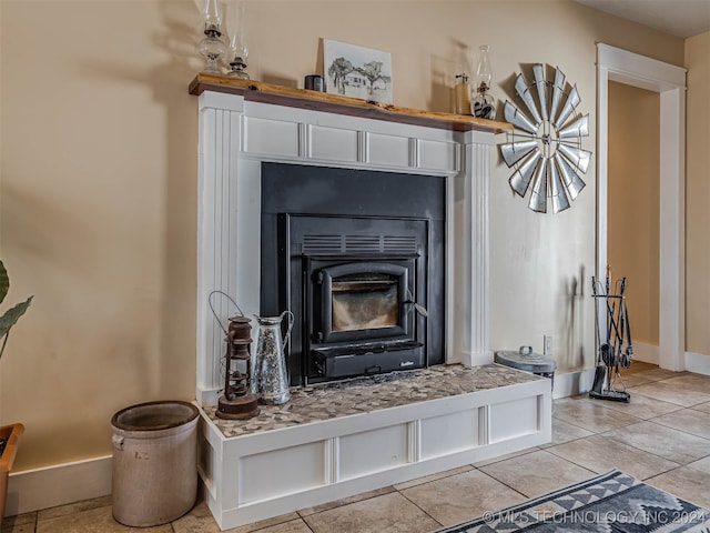 room details featuring tile patterned flooring