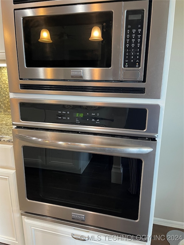 interior details with white cabinets