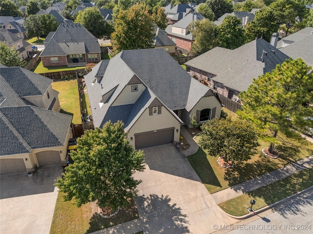 bird's eye view featuring a residential view