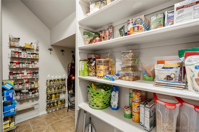 view of pantry